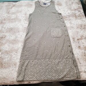 Erika & Co Vintage Sleeveless Jumper Dress PM Petite Medium Floral Cottagecore